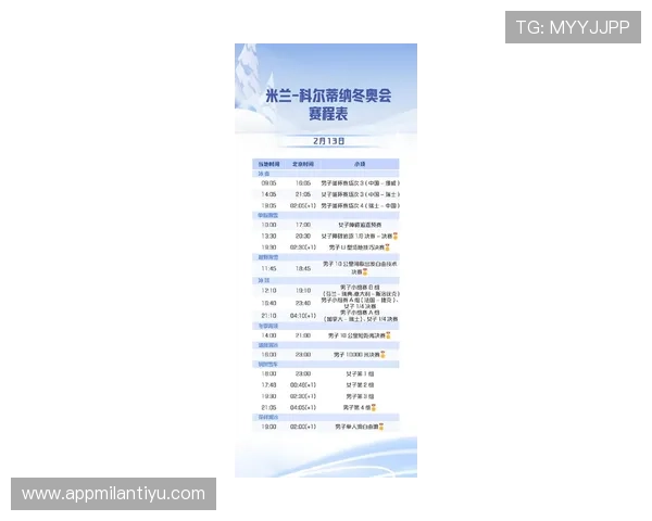 米兰体育网页官网赛事日程安排与重要比赛预告